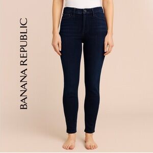 Banana Republic Premium Denim Dark Blue Women's Skinny Jeans Size 29